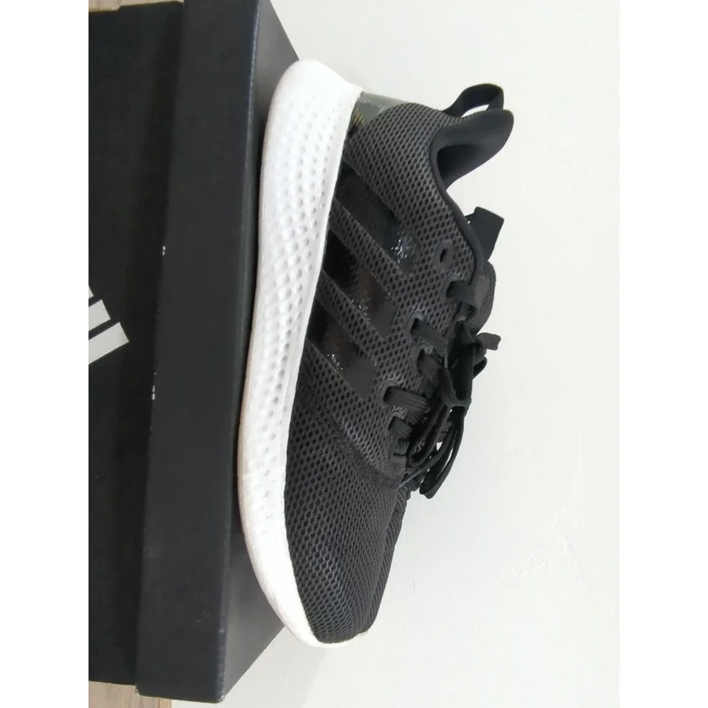 Adidas Puremotion Womens 9 Running Shoes Black White Sneakers FY8233